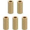 PATIKIL Distanziali in Ottone M6, 5pz Distanziali Metallici in Ottone 6mm ID x 10mm OD x 20mm L, Distanziali a Vite per Bulloni 1/4 Pollice o M6