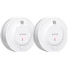X-Sense Rilevatore di Fumo Migliorato Batteria da 10 Anni, Allarme Antincendio con Sensore Fotoelettrico, Allarme Antincendio Testato EN14604, SD2J0AX, Confezione da 2