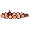 Tamashii bracciale unisex originale Tibetano realizzato con pietra naturale red network e cordoncino marrone.Tg unica.BHS900-302