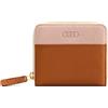 Audi 3152101300 - Portafoglio da donna, in pelle, con protezione RFID, colore: Marrone/Rosa