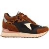 GIOSEPPO Sneakers Cuña Interna Piel Estampado Leopardo Ulster, Scarpe da Ginnastica Donna, Marrone, 38 EU