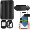 Generic Clip di riflessione della fotocamera per smartphone, Set di clip di riflessione dello specchio della fotocamera del telefono in vetro, Strumenti fotografici universali regolabili Clip creativi per vid