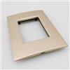 TOT ELECTRIC Placche compatibili con bticino living light AIR placca rigida filo muro quadra per supporti LN4703C (7 Posti, T6 - Oro Satinato)