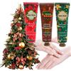 Yelewy Set di crema per le mani per Natale, mini crema per le mani, set regalo di Natale, Plant Fragrance, mini crema per le mani, set regalo per regali di Natale, 3 x 30 ml