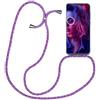SIMao Custodia Collana per Cellulare per Huawei P Smart Plus 2019/ Honor 20 Lite - Cover Silicone TPU Protettiva Trasparente - Custodia indossabile per Collo - Case a Tracolla con Cordina, Unicorno