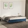 Coavain Aggiorna Giroletto Blu Scuro 160x200 cm in Velluto Divano Letto Angolare Vestiletto Matrimoniale Contenitore Letti a Soppalco una Piazza e Mezza Coprirete Rete Singola Bed Frame