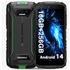 DOOGEE S41 MAX (2024) Rugged Smartphone 16GB+256GB /1TB, Smartphone Rugged Android 13, Batteria 6300mAh, 5,5''HD+ Telefono Indistruttibile, Fotocamera 13MP+8MP, IP68/69K/Dual SIM/NFC/OTG/GPS Verde