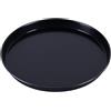 Facilemarket Teglia Rotonda Antiaderente per Pizza, Bordi Alti, Realizzata in lamiera bluita (Ferro Blu), Resistente Fino a 280° 28 cm ø x 2,5 cm (altez.)