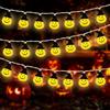 JOKILY Catena luminosa per Halloween, 300 cm x 20 LED per Halloween, zucca, catena luminosa a LED per Halloween, Halloween, catena luminosa impermeabile per interni ed esterni, Halloween