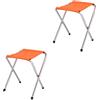 Generic Portapacchi per Valigie da 2 Pacchi - Portavaligie Portatile per La Casa, Sgabello Pieghevole da Viaggio, Portapacchi per Camera degli Ospiti, Ripiano per Valigie Multifunzionale (Color : Orange)