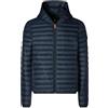 Save The Duck Donald Hooded 30650M - Giacca da uomo, Nero blu, XXL