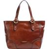 The Bridge Borsa Shopper Donna in Pelle Marrone 14 con 3 Tasche Interne