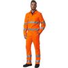 Lupsty Pantalone da Lavoro Estivo SIGGI 69SE0334 Alta VISIBITA' Arancio DPI Classe 2 (S)