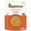 Applaws Alimento per Gatti Umido 100% Naturale Tonno con Acciughe in Brodo per Gatti Adulti - 12 Buste da 70g