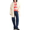 United Colors of Benetton Giubbotto 2KRADN03W Cappotto, Bianco Panna 0R2, M Donna