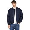 Tommy Hilfiger Uomo Giacca Bomber Authentic Bomber con Zip, Verde (Utility Olive), XS