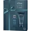 s.Oliver Profumi da uomo Life Time Men Set doppio Eau de Toilet Spray 30 ml + Gel doccia e Shampoo 75 ml 1 Stk. (20,79 € / 1 pz.)
