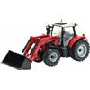 Britains Trattore Massey Ferguson 6616 in Scala 1:32 con Caricatore Frontale, Set di trattori Giocattolo per Bambini, Trattore Giocattolo Compatibile con Tutti i Giocattoli agricoli in Scala 1:32,