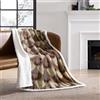 Eddie Bauer Coperta reversibile in pile Sherpa, morbida e accogliente, perfetta per letto o divano, colore: marrone rame