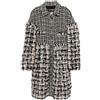 CHANEL Pre-Owned - Cappotto con design patchwork anni '10-'20 - Donna - seta/spandex/elastam/nylon/seta/rayon - 36 - Nero