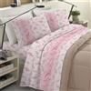 BANZAII TEXTILE INNOVATOR ONLINE Banzaii Completo Lenzuola Invernale Felpate in Flanella Anti-Pilling 100% Cotone Matrimoniale (per Materasso 160/170 cm, Altezza Fino a 35 cm) Cloe Rosa