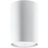 SOLLUX lighting Plafoniera LED Soffitto - Lampadario - in Acciaio - Lampadina LED - 1 Paralume 10 cm - Bianco Lagos