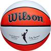 Wilson Pallone da Basket Wnba Authentic Series, Struttura Resistente, Trazione Eccezionale e Precisione Migliorata, Realizzato In Materiali Sostenibili, Stile Senza Tempo, Colore: Arancione, Taglia: 5