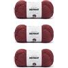 Bernat Softee, Filato in cotone Warm Red (rosso), confezione da 3 gomitoli da 120 g, nylon, 3 DK (leggero), 220 m, per lavori a maglia, uncinetto e artigianato