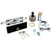 PREFER - Kit di Sicurezza per Serranda con Lucchetto e Serratura Antiscasso - Acciaio Inox - 3 chiavi punzonate, Ideale per Serranda, Lucchetto a campana