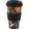 IDRINK®- Tazza in RPET per Caffé con Tappo in Silicone Apribile, Facile da Portare 435 ml, Mug Takeaway Plastica Riciclata 8.7 x 8.7 x 15 cm Ergonomica 435 ml (NATURE)