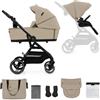 KinderKraft - Kinderkraft Passeggino Duo YOXI 2in1 Beige