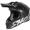 Shot Casco Moto Cross Enduro in Carbonio Shot LITE UNI Carbon Ner