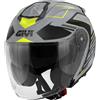 Givi Casco moto Jet Givi X.25F TRACE Grigio Nero Giallo