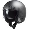 Ls2 Casco Moto Jet Cafè Racer Ls2 OF601 BOB 2 CARBON Opaco