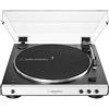 Audio-Technica (at-Lp60xbtwh) Giradischi Autom. Bluetooth Bianco