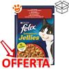 Purina Cat Felix Sensations Jellies Manzo con Pomodoro in Gelatina - Bustina Da 85 Gr - CONFEZIONE RISPARMIO