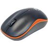 Manhattan Mouse Ottico Wireless con Micro Ricevitore USB 1000dpi Nero/Arancione