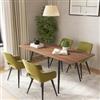 DEGHI Tavolo allungabile 140-180x80 cm con top rovere dalby e gambe in metallo nero - Talismano