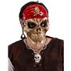 Maschera scheletro pirata in plastica rigida