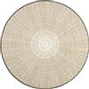 Wash+Dry tappeto Cascara beige 115x115cm, adatto per interni ed esterni, lavabile