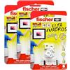 fischer - Fissare quadri, ganci riutilizzabili senza fori, fino a 8 kg per unità, ideali per gesso, cartongesso e legno, montaggio senza attrezzi, 3 confezioni da 8 pezzi (totale 24), bianco