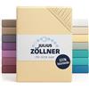 Julius Zöllner Lenzuolo con angoli elasticizzati in jersey per lettino, 100% jersey di cotone, certificato Oeko-Tex Standard 100, dimensioni: 60 x 120 cm/70 x 140 cm, confezione da 2 pezzi, banana