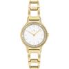 The Spirit Chronometer Company Spirit - Orologio analogico al quarzo da donna, placcato oro, con cinturino a scala, Oro, Glam