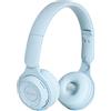 Kripyery Cuffie Bluetooth sopra l'orecchio, cuffie wireless pieghevoli microfono integrato HiFi ergonomico wireless pesante Bass pratico auricolare per casa ufficio cellulare PC TV Gaming (blu)