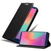 Cadorabo Custodia Libro per Huawei P SMART 2019 in NERO DI NOTTE - con Vani di Carte, Funzione Stand e Chiusura Magnetica - Portafoglio Cover Case Wallet Book Etui Protezione