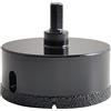 KATUR Punta diamantata brasata sega a tazza 80 mm, fresa a tazza per vetro, porcellana, piastrelle, marmo, ceramica, granito