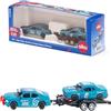 Siku 2565, Dodge Charger mit Dodge Challenger SRT Racing, Himmelblau, Metall/Kunststoff, 1:55, Öffenbare Türen
