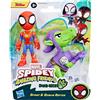 Hasbro Marvel Spidey e i Suoi Fantastici Amici Dino-Web Set con Spidey e Goblin Raptor