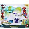 Hasbro Marvel Spidey e i Suoi Fantastici Amici,Dino-Webs Spider-Man di Ghostasaurus e Spidey