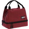 Coronel Tapiocca Coronel Tapioca - Borsa Termica Porta Pranzo para Viaggio, Picnic, Scuola - porta pranzo termico - borsa frigo piccola pranzo ufficio - borsa porta pranzo - borsa termica - Bristol (Rosso)